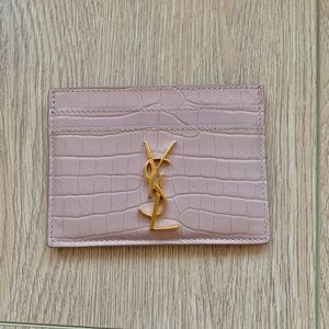 Saint Laurent card holder (nude)